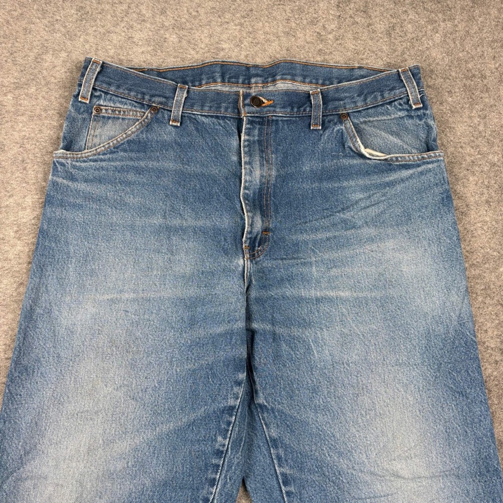 Dickies Jeans Mens 38x30 Regular Fit Blue Denim Workwear Outdoors Rugged Utility